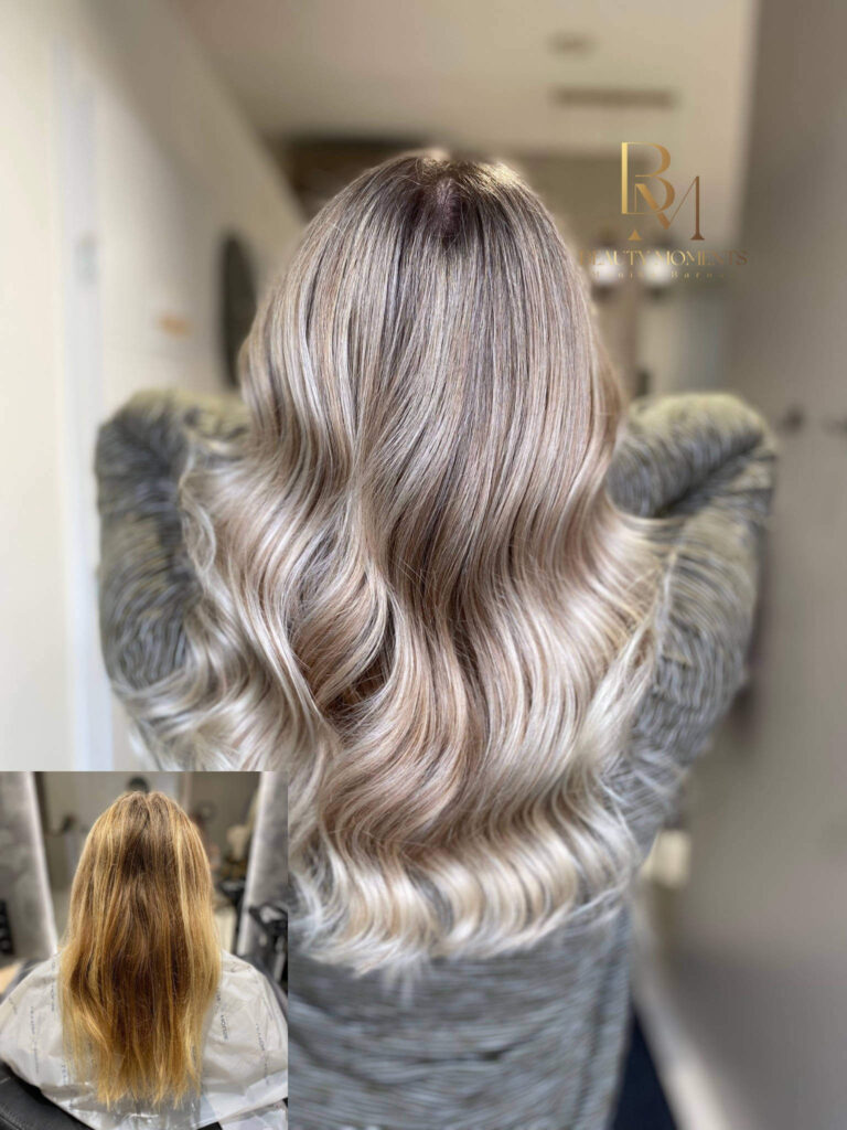 AIRTOUCH / BALEYAGE - Koloryzacja Wielotonowa 1 AIRTOUCH / BALEYAGE Przed i Po