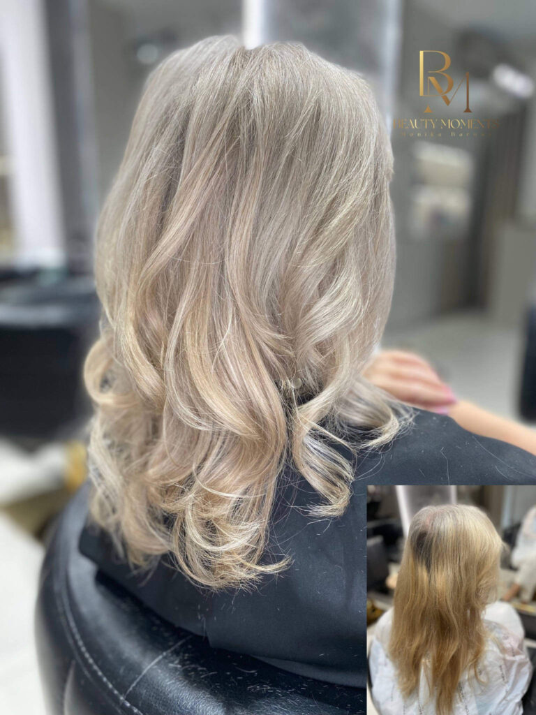 AIRTOUCH / BALEYAGE - Koloryzacja Wielotonowa 2 AIRTOUCH / BALEYAGE Przed i Po 2